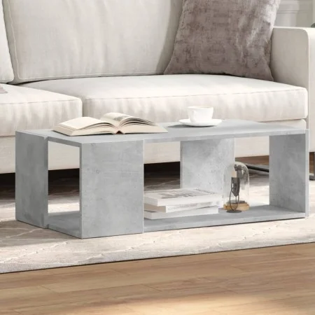 Mesa de centro madera de ingeniería gris hormigón 89,5x48x30 cm de , Mesas de centro - Ref: Foro24-848153, Precio: 49,10 €, D...