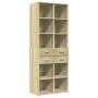 Aparador alto madera de ingeniería roble Sonoma 70x42,5x185 cm de , Aparadores - Ref: Foro24-3281464, Precio: 162,50 €, Descu...