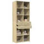 Aparador alto madera de ingeniería roble Sonoma 70x42,5x185 cm de , Aparadores - Ref: Foro24-3281464, Precio: 162,50 €, Descu...