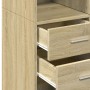 Aparador alto madera de ingeniería roble Sonoma 70x42,5x185 cm de , Aparadores - Ref: Foro24-3281464, Precio: 162,50 €, Descu...