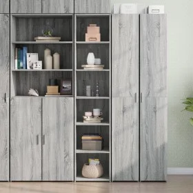 Aparador alto madera de ingeniería gris Sonoma 40x41x185 cm de , Aparadores - Ref: Foro24-3281671, Precio: 87,80 €, Descuento: %