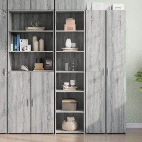 Aparador alto madera de ingeniería gris Sonoma 45x41x185 cm by , Sideboards - Ref: Foro24-3281678, Price: 94,00 €, Discount: %