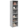 Aparador alto madera de ingeniería gris Sonoma 45x41x185 cm de , Aparadores - Ref: Foro24-3281678, Precio: 95,12 €, Descuento: %