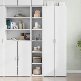 Hoher Schrank aus weißem Ingenieurholz 30x41x185 cm von , Sideboards - Ref: Foro24-846411, Preis: 79,00 €, Rabatt: %