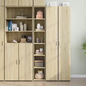 Aparador alto madera de ingeniería roble Sonoma 30x41x185 cm by , Sideboards - Ref: Foro24-846413, Price: 75,48 €, Discount: %