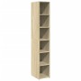 Aparador alto madera de ingeniería roble Sonoma 30x41x185 cm de , Aparadores - Ref: Foro24-846413, Precio: 79,16 €, Descuento: %