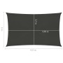 Toldo de vela gris antracita HDPE 160 g/m² 3x4,5 m de vidaXL, Sombrillas - Ref: Foro24-311073, Precio: 38,72 €, Descuento: %