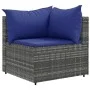 Set de muebles de jardín 7 pzas y cojines ratán sintético gris de , Conjuntos de jardín - Ref: Foro24-3308183, Precio: 467,23...