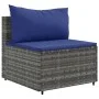 Set de muebles de jardín 7 pzas y cojines ratán sintético gris de , Conjuntos de jardín - Ref: Foro24-3308183, Precio: 467,23...