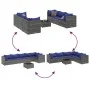 Set de muebles de jardín 7 pzas y cojines ratán sintético gris de , Conjuntos de jardín - Ref: Foro24-3308183, Precio: 467,23...