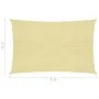 Beige HDPE sail awning 160 g/m² 2x3 m by vidaXL, Umbrellas - Ref: Foro24-311117, Price: 23,76 €, Discount: %