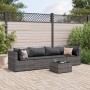 Set de muebles de jardín 5 pzas y cojines ratán sintético gris de , Conjuntos de jardín - Ref: Foro24-3308010, Precio: 337,26...