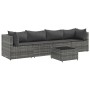 Set de muebles de jardín 5 pzas y cojines ratán sintético gris de , Conjuntos de jardín - Ref: Foro24-3308010, Precio: 337,26...