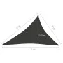 Toldo de vela gris antracita HDPE 160 g/m² 3x4x5 m de vidaXL, Sombrillas - Ref: Foro24-311091, Precio: 23,39 €, Descuento: %