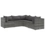 Set de muebles de jardín 5 pzas y cojines ratán sintético gris de , Conjuntos de jardín - Ref: Foro24-3308122, Precio: 369,81...