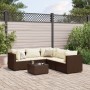 Set muebles de jardín 6 piezas y cojines ratán sintético marrón de , Conjuntos de jardín - Ref: Foro24-3308129, Precio: 485,5...