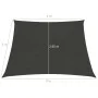 Toldo de vela gris antracita HDPE 160 g/m² 4/5x3 m de vidaXL, Sombrillas - Ref: Foro24-311105, Precio: 43,64 €, Descuento: %