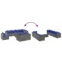 Set de muebles de jardín 9 pzas y cojines ratán sintético gris de , Conjuntos de jardín - Ref: Foro24-3308207, Precio: 611,64...