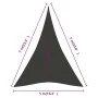 Toldo de vela HDPE antracita 160 g/m² 5x7x7 m de vidaXL, Sombrillas - Ref: Foro24-311099, Precio: 42,96 €, Descuento: %