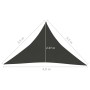 Toldo de vela gris antracita HDPE 160 g/m² 3,5x3,5x4,9 m de vidaXL, Sombrillas - Ref: Foro24-311092, Precio: 22,48 €, Descuen...