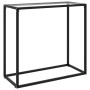 Mesa consola vidrio templado transparente 80x35x75 cm en Mesas auxiliares | Comprar online en Foru.es