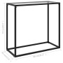 Mesa consola vidrio templado transparente 80x35x75 cm en Mesas auxiliares | Comprar online en Foru.es