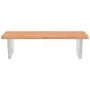 Estante de lavabo de pared de acero y madera maciza de haya de , Tocadores de baño - Ref: Foro24-3302450, Precio: 92,24 €, De...