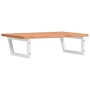 Estante de lavabo de pared de acero y madera maciza de haya de , Tocadores de baño - Ref: Foro24-3302450, Precio: 96,84 €, De...