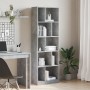 Estantería madera de ingeniería gris hormigón 57x28,5x174 cm de , Librerías y estanterías - Ref: Foro24-847992, Precio: 92,98...