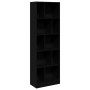 Estantería madera de ingeniería negro 57x28,5x174 cm de , Librerías y estanterías - Ref: Foro24-847990, Precio: 86,62 €, Desc...