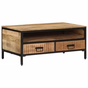 Massiver Couchtisch aus grobem Mangoholz 90x50x30 cm von , Couchtisch - Ref: Foro24-374064, Preis: 128,70 €, Rabatt: %