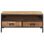 Mesa de centro de madera maciza de mango rugosa 90x50x30 cm de , Mesas de centro - Ref: Foro24-374064, Precio: 130,15 €, Desc...
