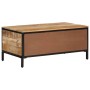 Mesa de centro de madera maciza de mango rugosa 90x50x30 cm de , Mesas de centro - Ref: Foro24-374064, Precio: 130,15 €, Desc...