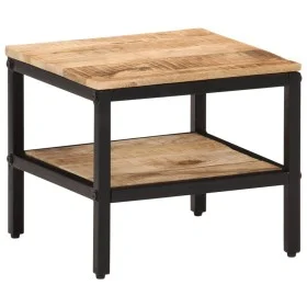 Mesa de centro de madera maciza de mango rugosa 35x35x30 cm de , Mesas de centro - Ref: Foro24-374066, Precio: 54,99 €, Descu...