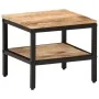 Mesa de centro de madera maciza de mango rugosa 35x35x30 cm de , Mesas de centro - Ref: Foro24-374066, Precio: 54,99 €, Descu...