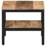 Mesa de centro de madera maciza de mango rugosa 35x35x30 cm de , Mesas de centro - Ref: Foro24-374066, Precio: 54,99 €, Descu...