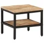 Mesa de centro de madera maciza de mango rugosa 35x35x30 cm de , Mesas de centro - Ref: Foro24-374066, Precio: 54,99 €, Descu...