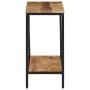 Mesa consola madera maciza de mango rugosa 70x35x70 cm de , Mesas auxiliares - Ref: Foro24-374070, Precio: 93,36 €, Descuento: %