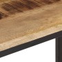 Mesa consola madera maciza de mango rugosa 70x35x70 cm de , Mesas auxiliares - Ref: Foro24-374070, Precio: 93,36 €, Descuento: %