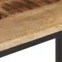 Mesa consola madera maciza de mango rugosa 70x35x70 cm by , Side tables - Ref: Foro24-374070, Price: 91,84 €, Discount: %