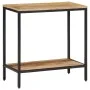 Mesa consola madera maciza de mango rugosa 70x35x70 cm by , Side tables - Ref: Foro24-374070, Price: 91,84 €, Discount: %