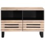 Mueble de TV madera maciza de mango blanco 70x34x46 cm de , Almacenamiento para CD y DVD - Ref: Foro24-377444, Precio: 68,14 ...