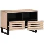 Mueble de TV madera maciza de mango blanco 70x34x46 cm de , Almacenamiento para CD y DVD - Ref: Foro24-377444, Precio: 67,52 ...