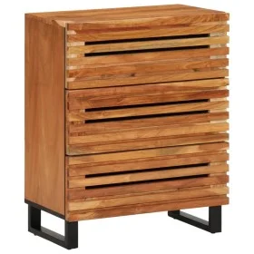 Massiver Akazienholz-Sideboard 60x34x75 cm von , Schließfächer und Lagerschränke - Ref: Foro24-377452, Preis: 159,32 €, Rabat...