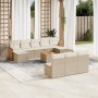 Set de sofás de jardín 11pzas con cojines ratán sintético beige en Conjuntos de jardín | Comprar online en Foru.es