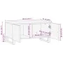 Mesa de centro madera maciza de acacia 80x51x40 cm de , Mesas de centro - Ref: Foro24-377465, Precio: 108,74 €, Descuento: %