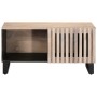 Mesa de centro de madera maciza de mango blanca 80x51x40 cm de , Mesas de centro - Ref: Foro24-377459, Precio: 76,97 €, Descu...