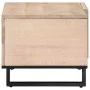 Mesa de centro de madera maciza de mango blanca 80x51x40 cm de , Mesas de centro - Ref: Foro24-377459, Precio: 76,28 €, Descu...