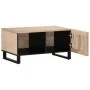 Mesa de centro de madera maciza de mango blanca 80x51x40 cm de , Mesas de centro - Ref: Foro24-377459, Precio: 76,28 €, Descu...
