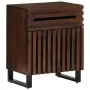 Mesita de noche madera maciza mango marrón 50x34x60 cm by , Nightstands - Ref: Foro24-377478, Price: 85,74 €, Discount: %